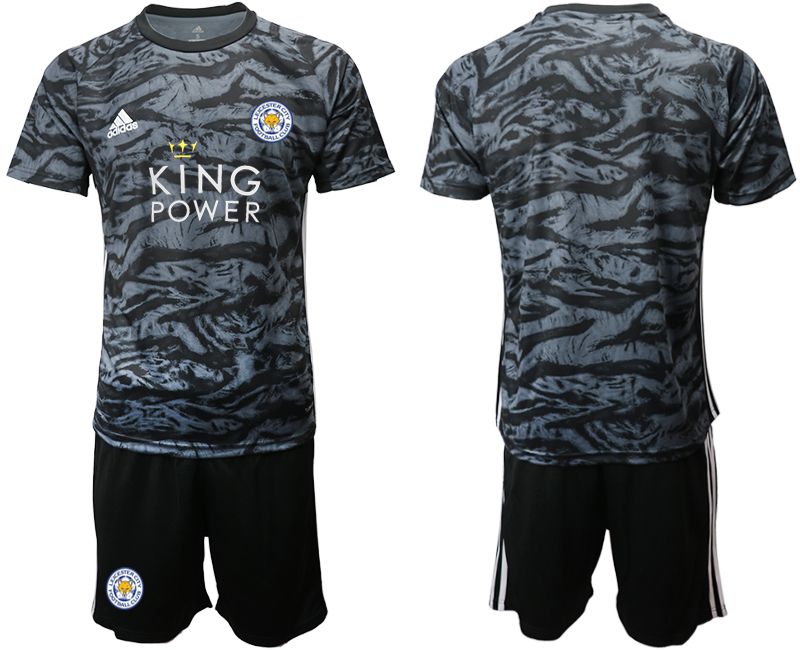 Men 2019-2020 club Leicester City black goalkeeper Soccer Jerseys